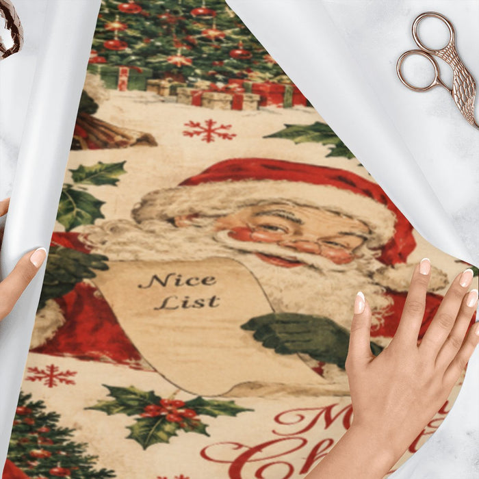 3Pack Gift Wrapping Paper Sheets Old School Santa  (Made in USA)