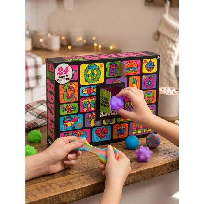 Advent Calendar Fidget Cube & Squishy Toy Set — 24 Days of Holiday Surprises