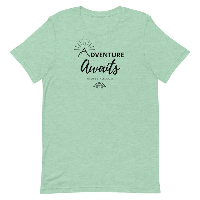 Adventure Awaits - Short-Sleeve Men and Women's T-Shirt