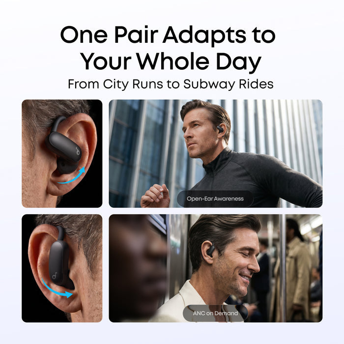 AeroFit 2 Pro | 2-in-1 Earbuds that Switch Between Open-Ear and ANC Modes