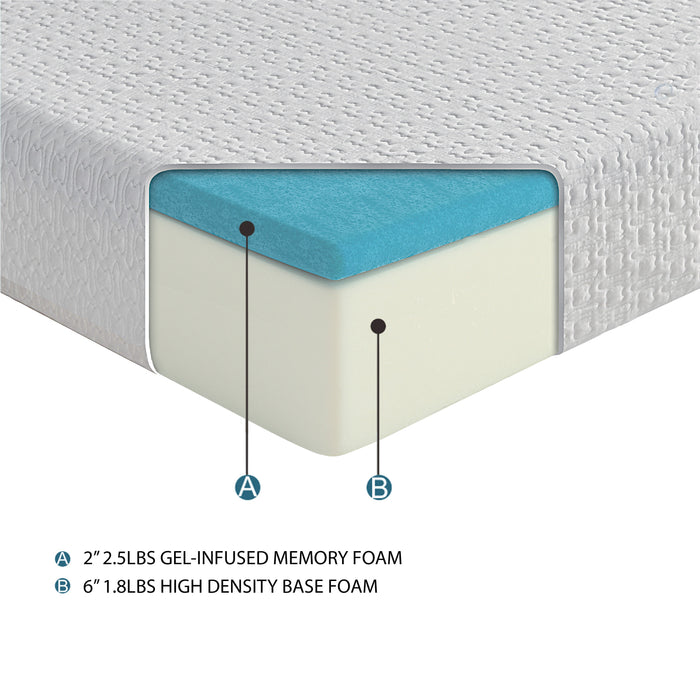 Altair 8" Gel Memory Foam Mattress