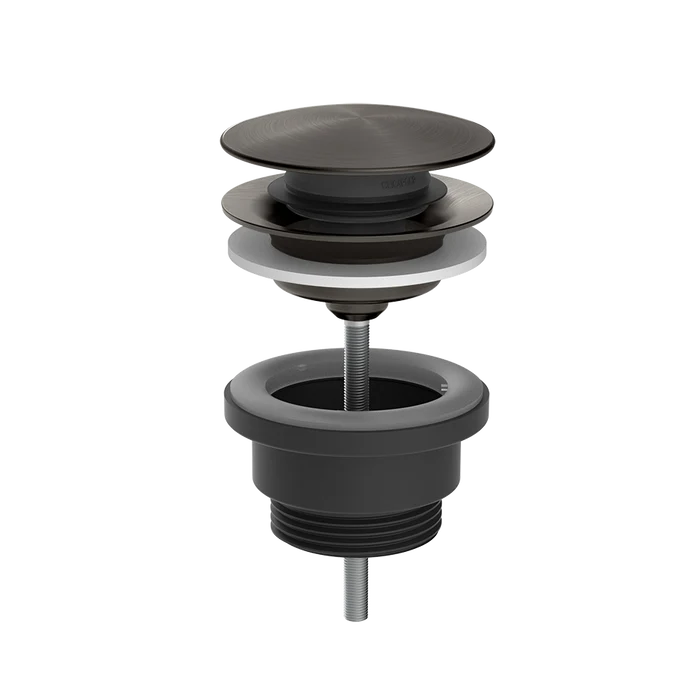 Anello Waste Basin - 54599 Bathroom Accessories GESSI Black Metal Brushed PVD