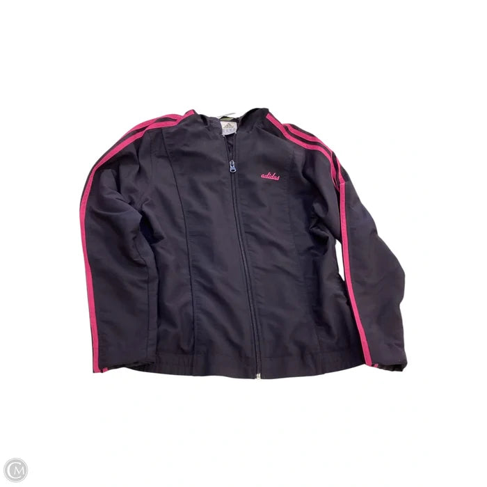 Athletic Jacket By Adidas In Purple, Size: M