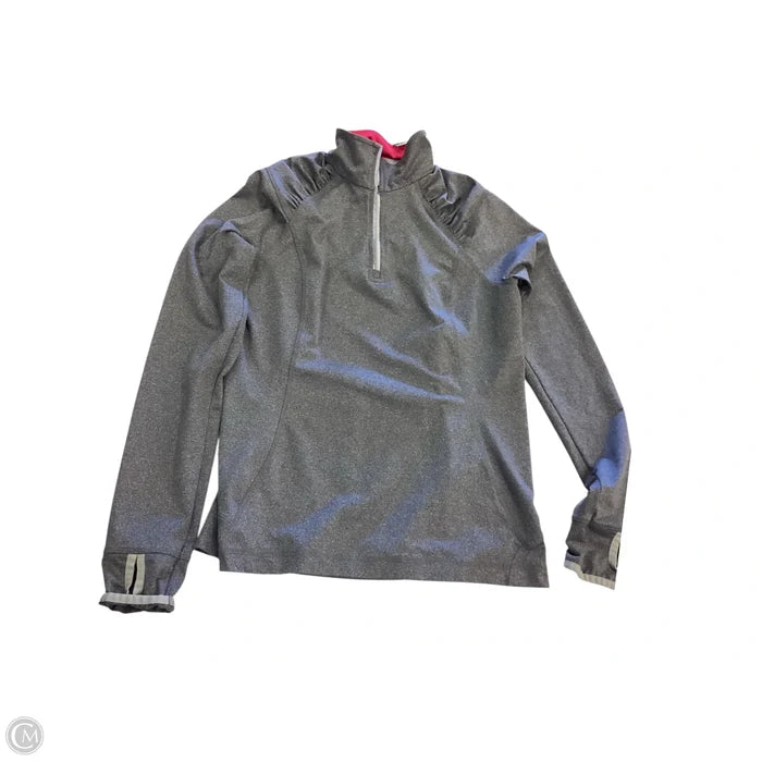 Athletic Jacket By Lands End In Grey, Size: S