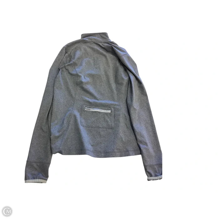 Athletic Jacket By Lands End In Grey, Size: S