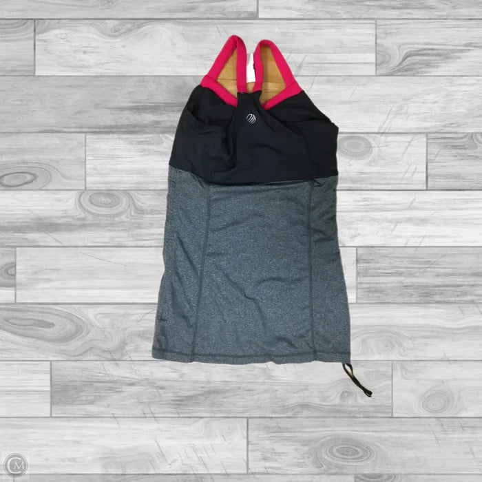 Athletic Tank Top By Mpg In Grey & Pink, Size: S