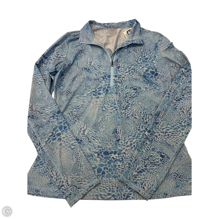 Athletic Top Long Sleeve Collar By Calia In Blue, Size: S