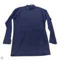 Athletic Top Long Sleeve Crewneck By Under Armour In Navy, Size: Xxl