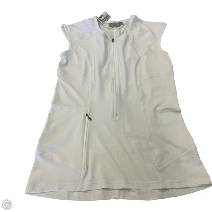 Athletic Top Short Sleeve By Athleta In White, Size: M
