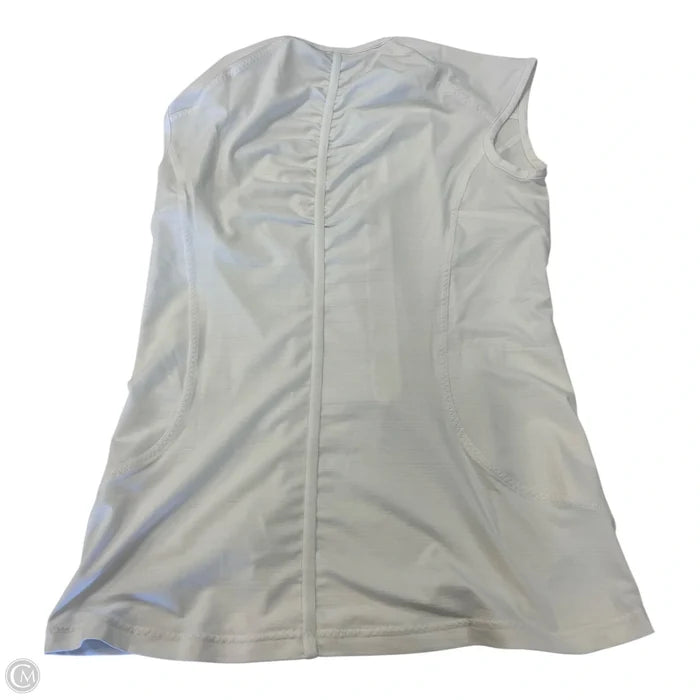 Athletic Top Short Sleeve By Athleta In White, Size: M