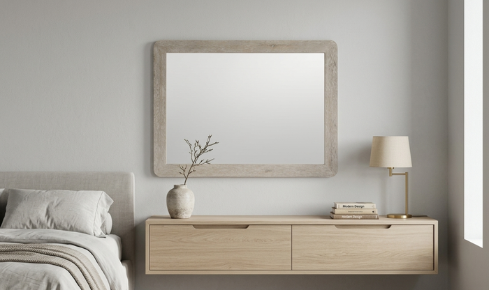 Bernhardt Antibes Wood Framed Mirror- Jennifer Furniture