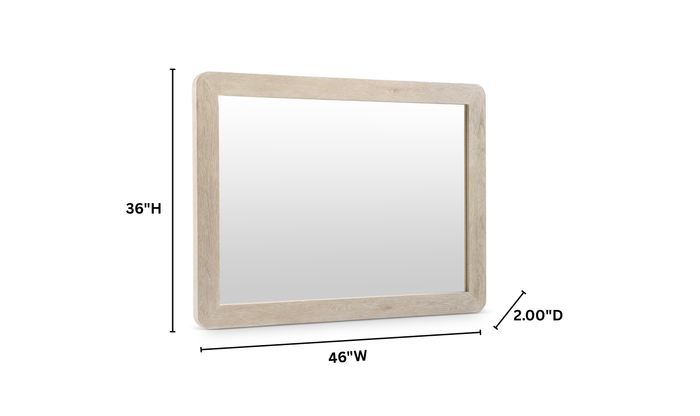 Bernhardt Antibes Wood Framed Mirror- Jennifer Furniture