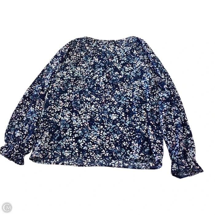 Blouse Long Sleeve By Jessica Simpson In Floral Print, Size: Xs