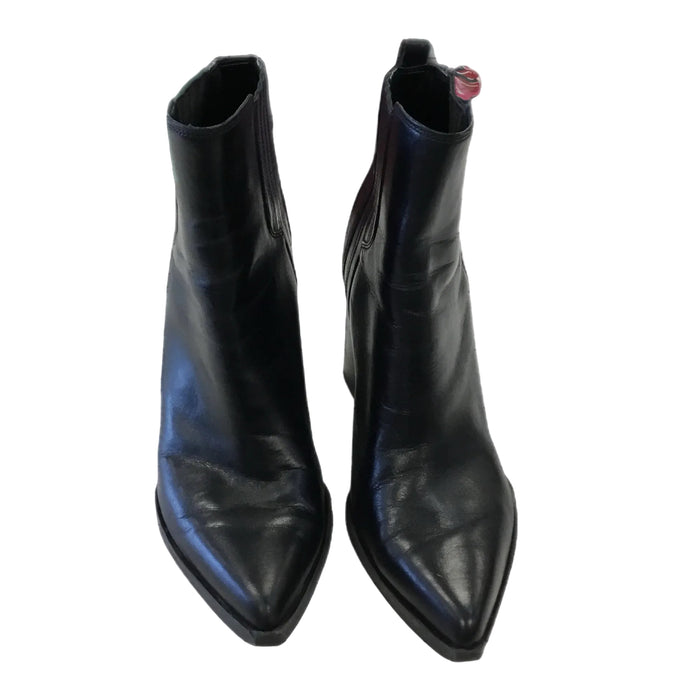 Boots Ankle Heels By Marc Fisher In Black, Size: 10
