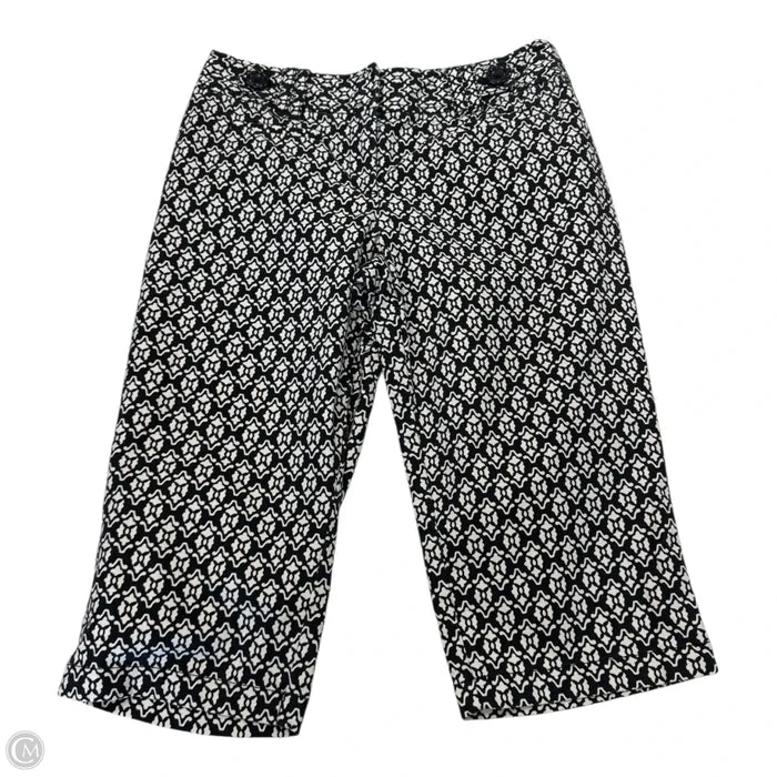 Capris By Ann Taylor In Black & White, Size: 2p