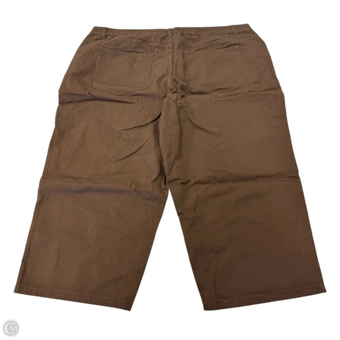 Capris By Coldwater Creek In Brown, Size: 20