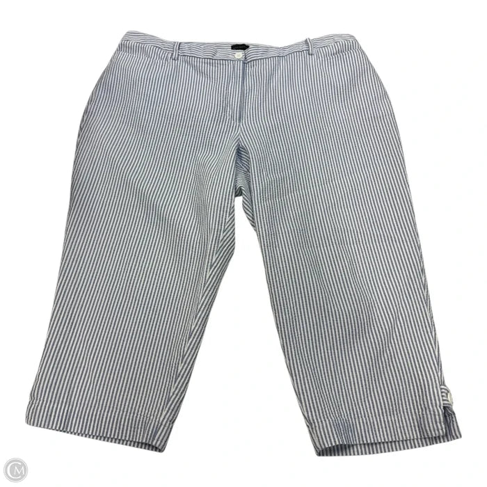 Capris By Talbots In Striped Pattern, Size: 22