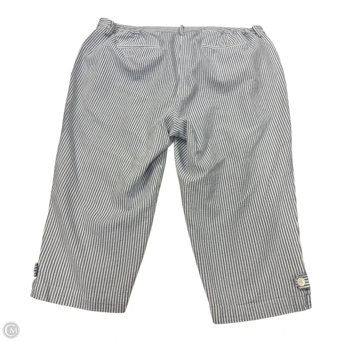 Capris By Talbots In Striped Pattern, Size: 22