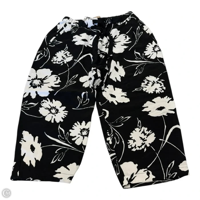 Capris Designer By Michael Kors In Black & White, Size: 0