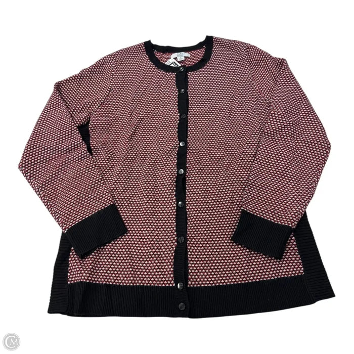 Cardigan By Croft And Barrow In Red, Size: M