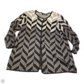 Cardigan By Kasper In Black & White, Size: Xl
