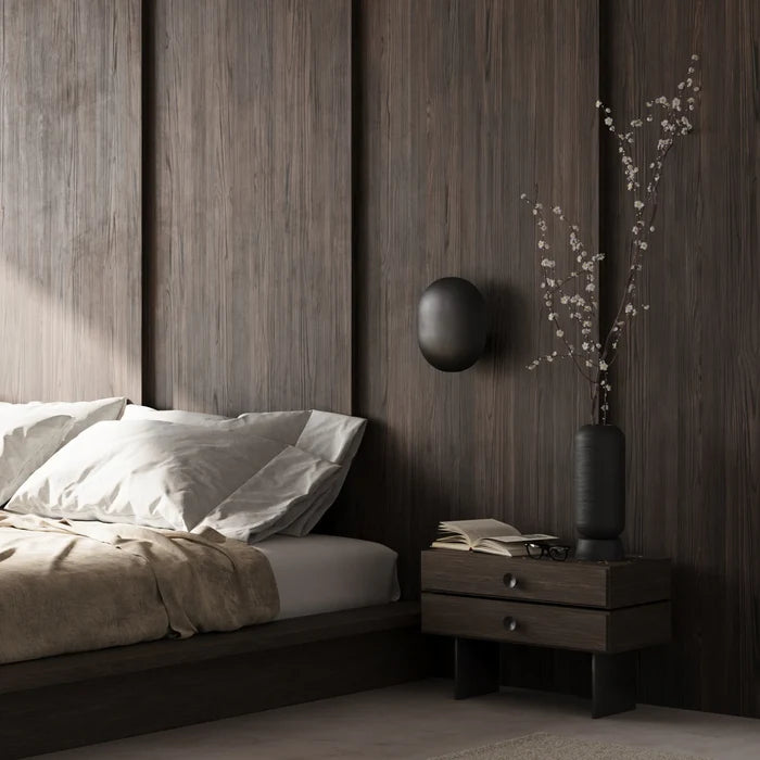 Clam Wall Lamp - Burned Black Lamps 101 Copenhagen