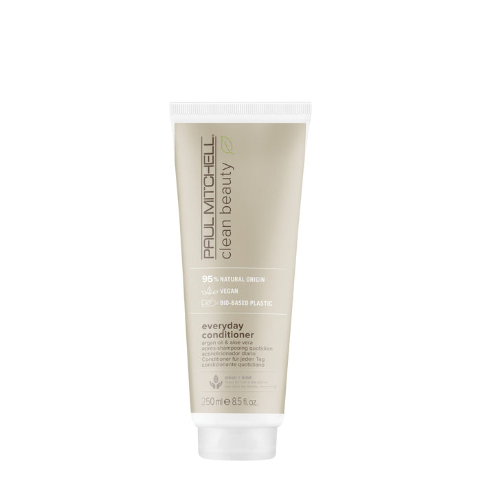A tube of Paul Mitchell Clean Beauty Everyday Conditioner on a white background