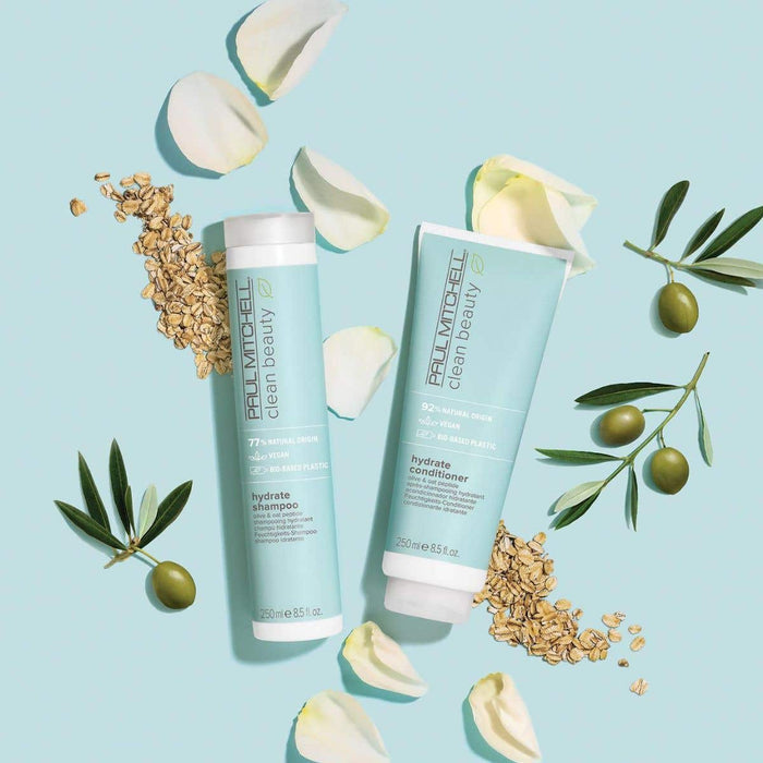 artistic image of the Paul Mitchell Clean Beauty Hydrate coillection