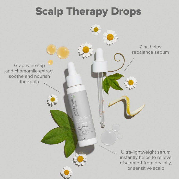 Clean Beauty Scalp Therapy Drops infographic