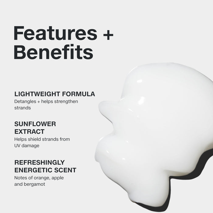 Features and benefits infographic for Paul Mitchell Color Protect Conditioner
