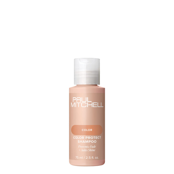 A bottle of Paul Mitchell Color Protect Shampoo on a white background