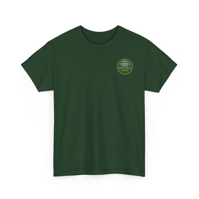 Community Member Tee — Green Badge Logo T-Shirt