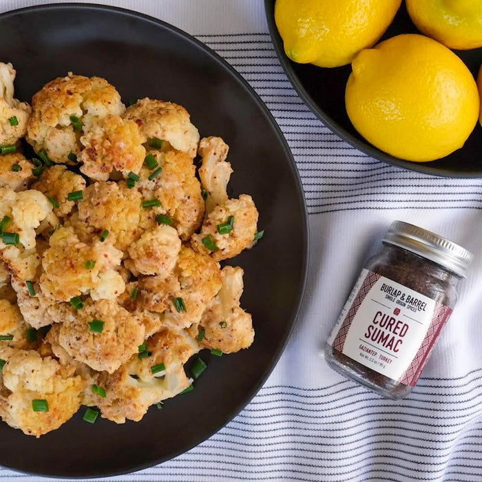 Tahihi marinated cauliflower with cured sumac