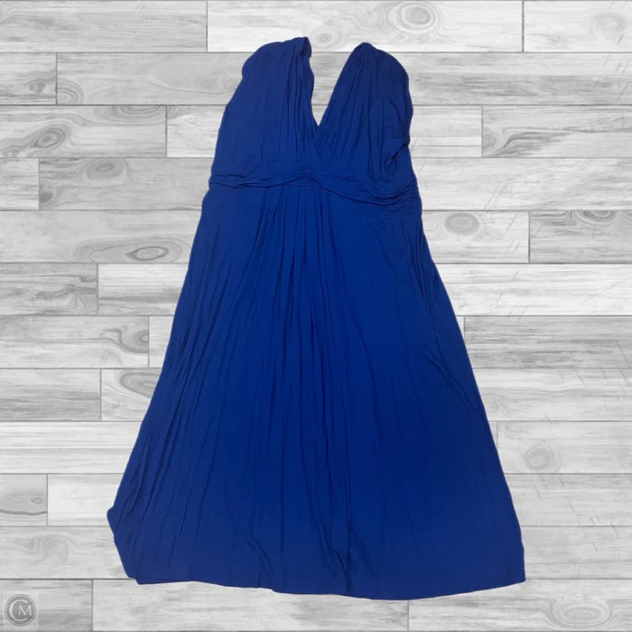 Dress Casual Maxi By Clothes Mentor In Navy, Size: 3x