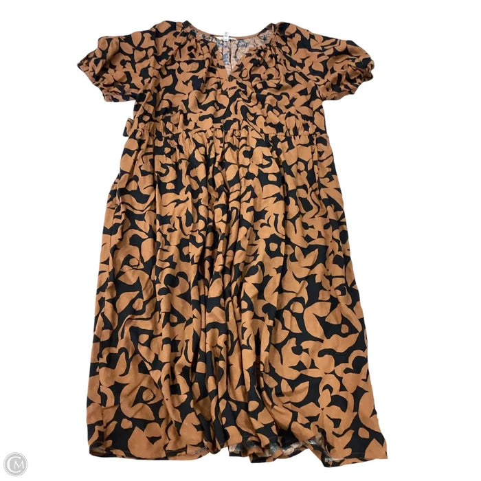 Dress Casual Maxi By Terra & Sky In Black & Brown, Size: 14