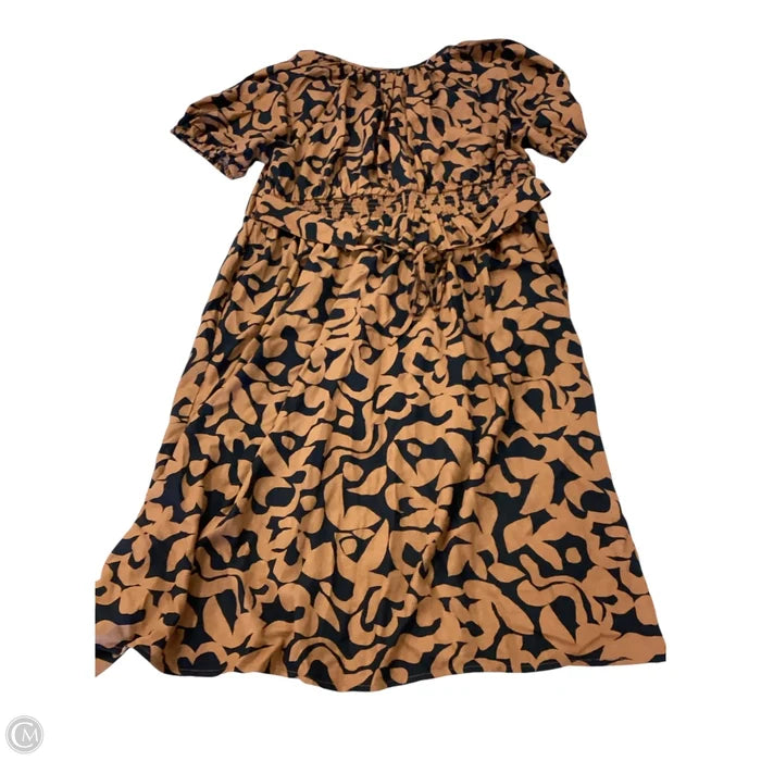 Dress Casual Maxi By Terra & Sky In Black & Brown, Size: 14