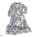Dress Casual Midi By Clothes Mentor In Blue & White, Size: 6