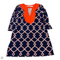 Dress Casual Midi By Gretchen Scott In Blue & Orange, Size: Xs