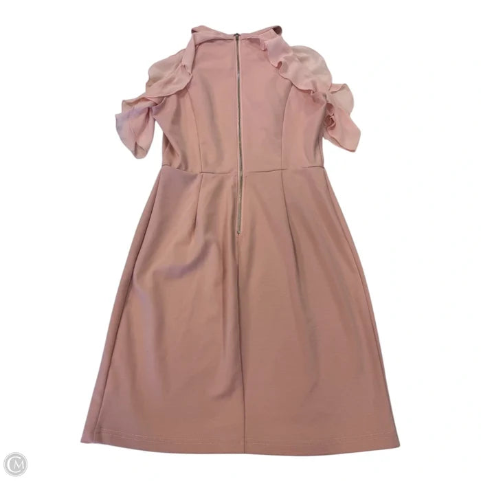 Dress Casual Midi By Justfab In Pink, Size: M