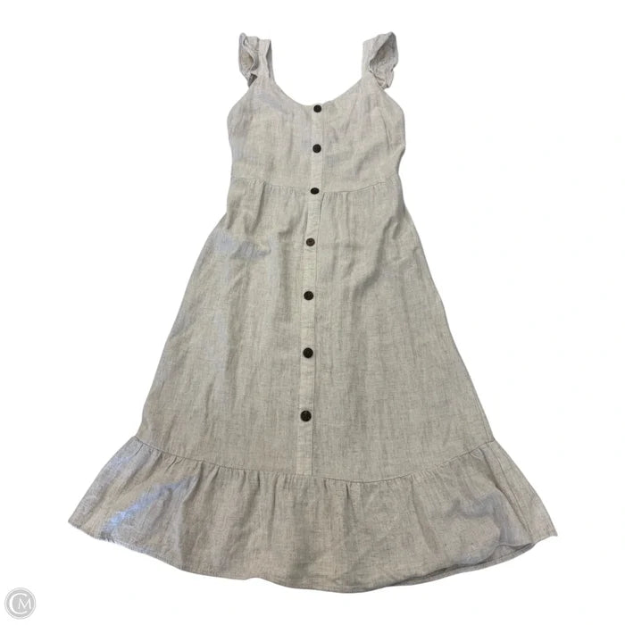 Dress Casual Midi By Loft In Blue & Orange, Size: 6