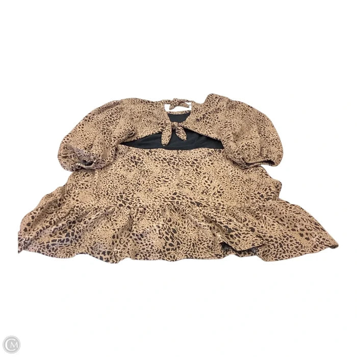 Dress Casual Midi By Maeve In Black & Brown, Size: 20
