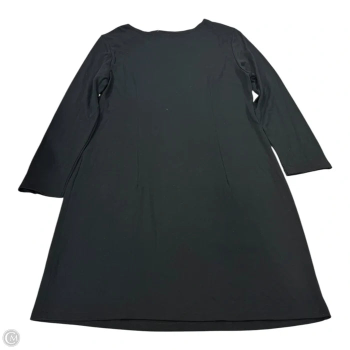 Dress Casual Midi By Sail To Sable In Black & Gold, Size: L