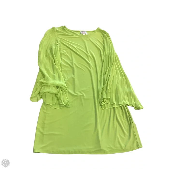 Dress Casual Short By Ivy Jane In Green & Yellow, Size: L
