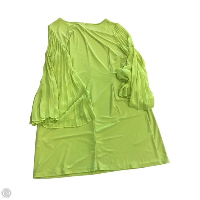 Dress Casual Short By Ivy Jane In Green & Yellow, Size: L