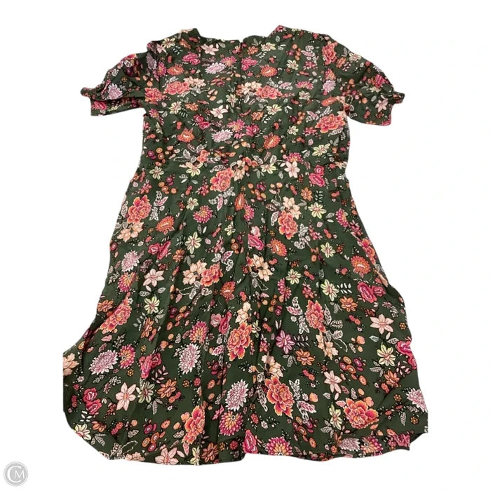 Dress Casual Short By Loft In Green, Size: 14
