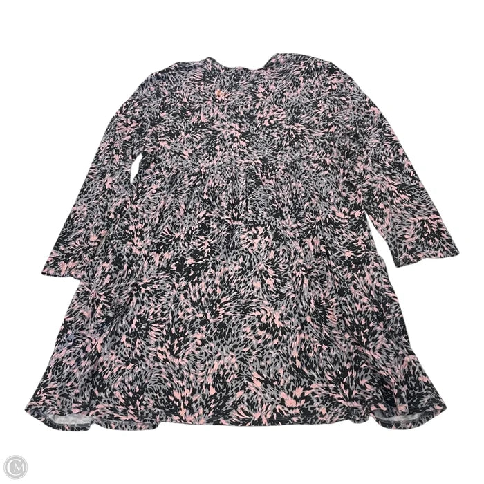 Dress Casual Short By Soma In Grey & Pink, Size: L