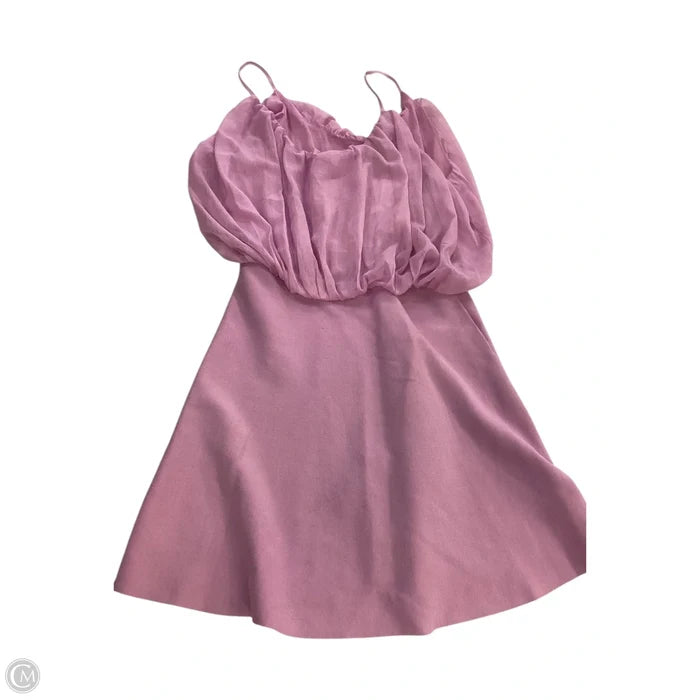 Dress Casual Short By Zara In Pink, Size: L
