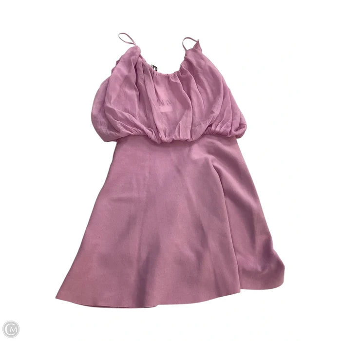 Dress Casual Short By Zara In Pink, Size: L