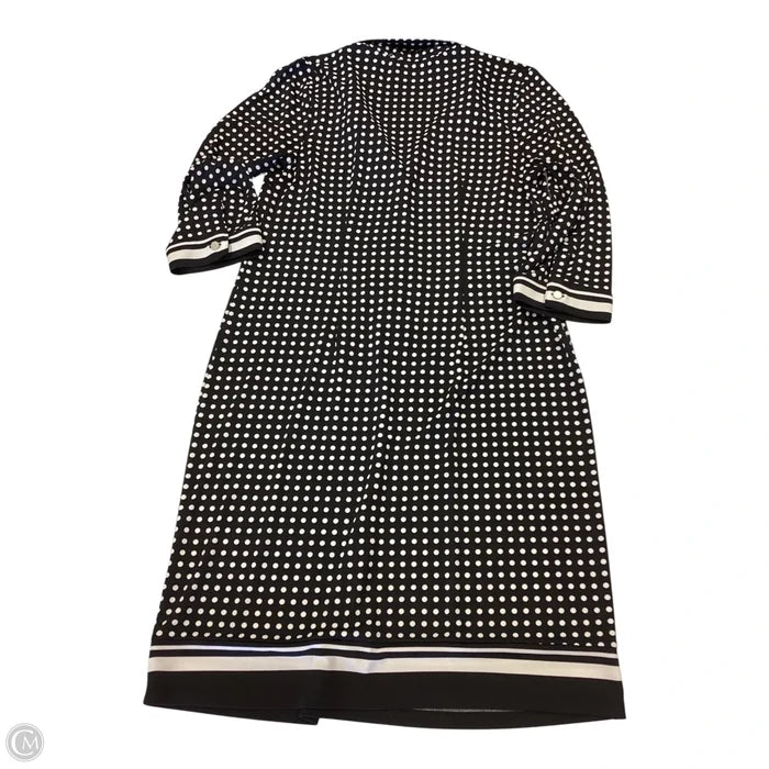 Dress Work By Talbots In Black & Cream, Size: M