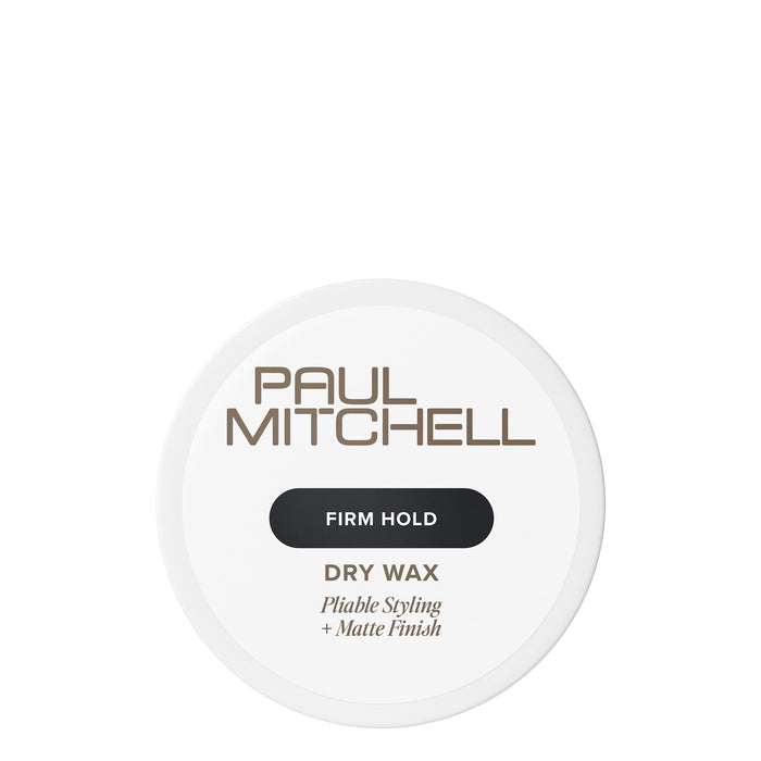Paul Mitchell Dry Wax is a moldable hair wax that creates lived-in looks with a matte finish.